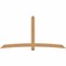 Ekena Millwork Bellingham Timber Gable Bracket, Western Red Cedar, 108"W x 54"H x 3 1/2"D x 5 1/2"F, 12/12 Pitch GBW108X54X0406BEL00SWR - alternate 1